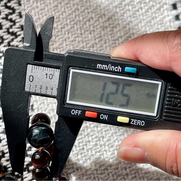 NATURAL TIGERS EYE | Multicolored Gemstones Tigers Eye Round Beaded Necklace 33” - Picture 13 of 15